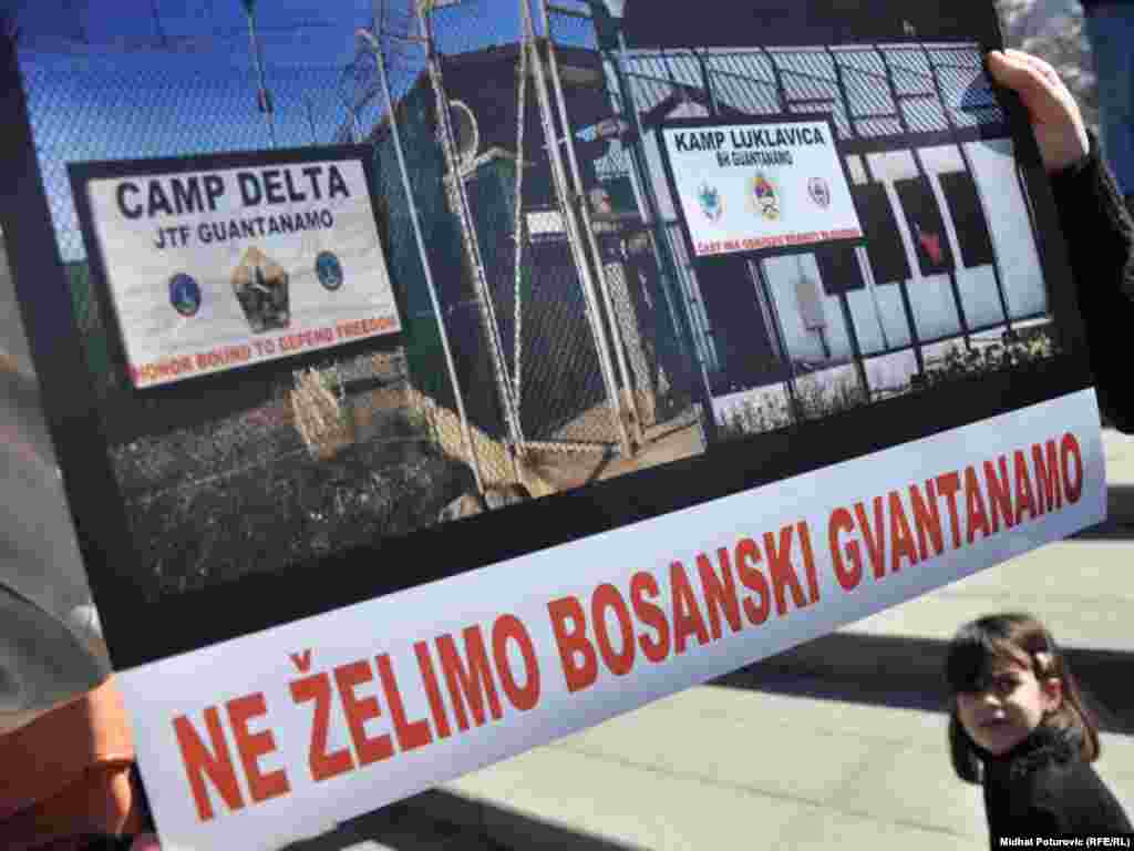 Protest zbog tretmana osoba afro-azijskog porijekla u Imigracionom centru, Sarajevo, 12. mart 2011