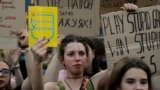 Ukraine - protests in Kyiv over law affecting anti-corruption agencies - July 24 - screen grab