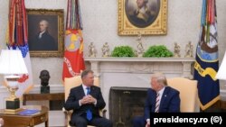 Întâlnirea de anul trecut dintre președinții Klaus Iohannis și Donald Trump