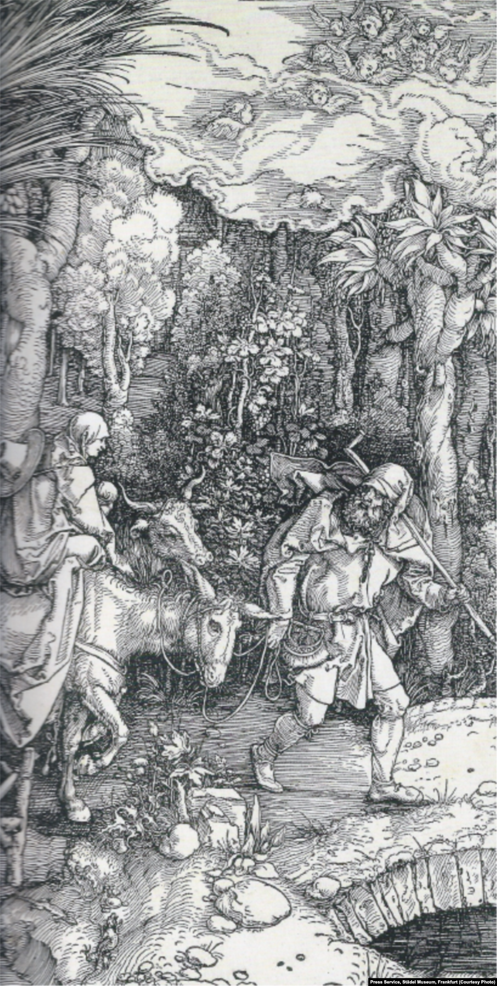 Dürer, imagine din volumul de gravuri Viața Fecioarei (1511).