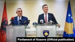 Predsednik albanskog parlamenta Gramoz Ruçi i Kadri Veseli, predsjednik kosovskog parlamenta 