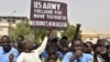 Протестующие в Нигере требуют ухода из страны солдат США (фотоархив). Ниамей. 24 апреля 2024