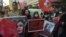 Protesters attend a demonstration in Karachi on December 24 after Pakistani human rights activist Karima Baloch was found dead in Toronto two days earlier.