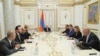 Armenia - Prime Minister Nikol Pashinian and other officials discuss problems with power supply, Yerevan, October 9, 2024.