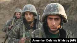 Ushtarët armenë në Nagorno-Karabak, 30 shtator 2020. 