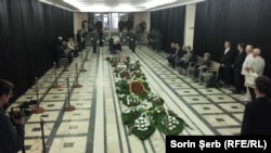 Funeraliile Doinei Cornea, Colegiul Academic, Cluj, 7 mai 2018