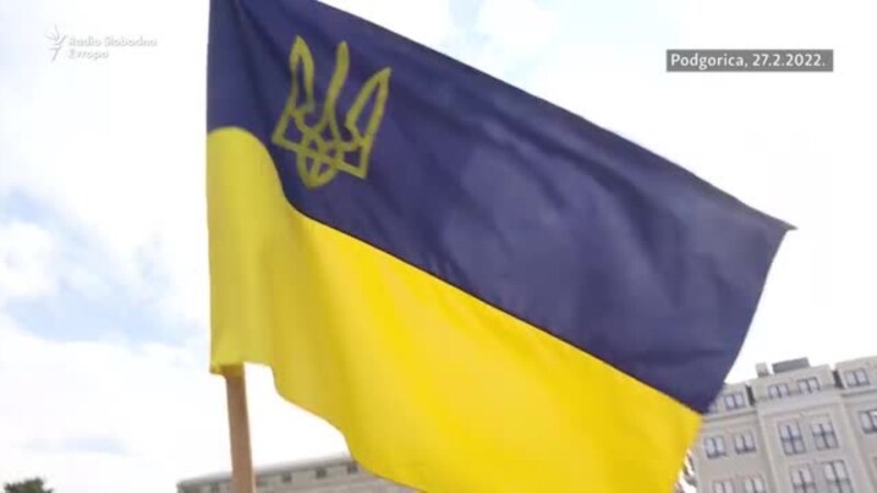 U Podgorici šetnja solidarnosti s Ukrajinom
