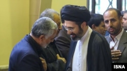 مجتبی خامنه‌ای و قاسم سلیمانی