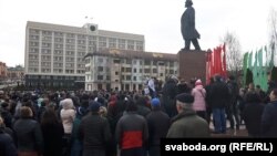 Акция против «налога на тунеядство», Горадня, 15 марта 2017 года