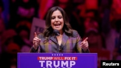 Elise Stefanik na predizbornom skupu Donalda Trumpa, 27. oktobar 2024.