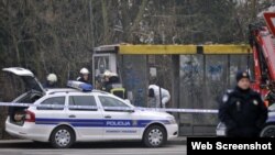 Mjesto eksplozije u Zagrebu, 11. siječnja 2013. Foto: Bruno Konjevic / CROPIX
