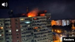 teaser Russian drone strikes a building in Romania 