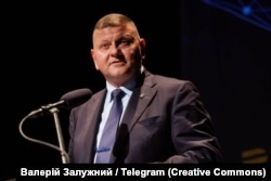 Посол України у Великій Британії Валерій Залужний у Празі на конференції «Крихка безпека»