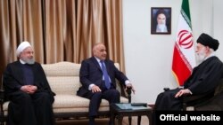 Adil Abdul-Mahdi, Iraqi PM meeting with Iran's supreme leather Ali Khamenei. April 6, 2019