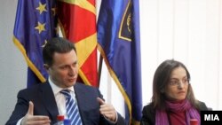 Premijer Nikola Gruevski i ministarka unutrašnjih poslova Gordana Jankulovska