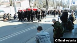 В Одесі пройшла церемонія прощання із загиблими на Донбасі спецназівцями, які раніше служили в Севастополі