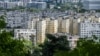 Az Óbudai lakótelep panelházai 2025. július 11-én