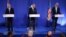 Laurent Fabius,  John Kerry dhe William Hague 