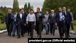 Президент Украины Владимир Зеленский на шахте «Лесная» в Сокальском районе Львовской области. 29 мая 2019 года