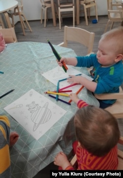 Занятия по рисованию в детском саду Финляндии