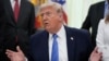 US President Donald Trump speaks at the White House in Washington on June 10.