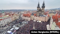 Митинг на Староместской площади