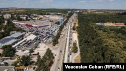 Lucrări la parcarea de captură de pe Calea Orheiului, sectorul Râșcani