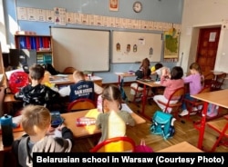 Заняткі ў беларускай школе ў Варшаве