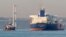 A crude oil tanker owned by Russia's leading shipping company Sovcomflot transits the Bosphorus in Istanbul in 2020.