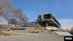 Разбураны авіяўдарам 5 сакавіка 2026 году тэгеранскі спартовы комплекс «Азадзі»
