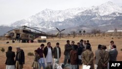 A helicopter ride was one of the fews ways out of Parachinar during the four-year seige.