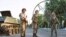 Uzbek soldiers in Andijon one day after the bloodshed of May 13, 2005