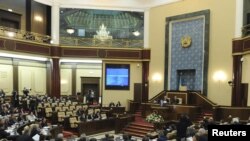 Қазақстан парламентінің бірлескен отырысы. (Көрнекі сурет)