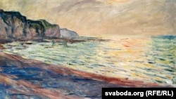 Клёд Манэ, «Пляж у Пурвіль. Захад сонца» (1882)