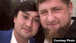 Рамзан Кадыров со старшим зятем президента Узбекистана Ойбеком Турсуновым.