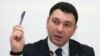 Armenia - The ruling Republican Party spokesman Eduard Sharmazanov at a press conference in Yerevan, 1Dec2015.