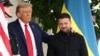 US President Donald Trump greets Ukrainian President Volodymyr Zelenskyy at the White House on August 18, 2025. 