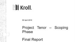 Raportul Kroll final va fi transmis procurorilor