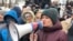 Лилия Чанышова на митинге