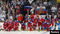 Russia is sending its under-17 team to the under-18 world championship in the United States next week after reports that several players on the "older" team failed drug tests.
