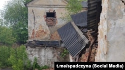 Руіны касьцёла ў Бабруйску, фота — тэлеграм-канал «Спадчына»