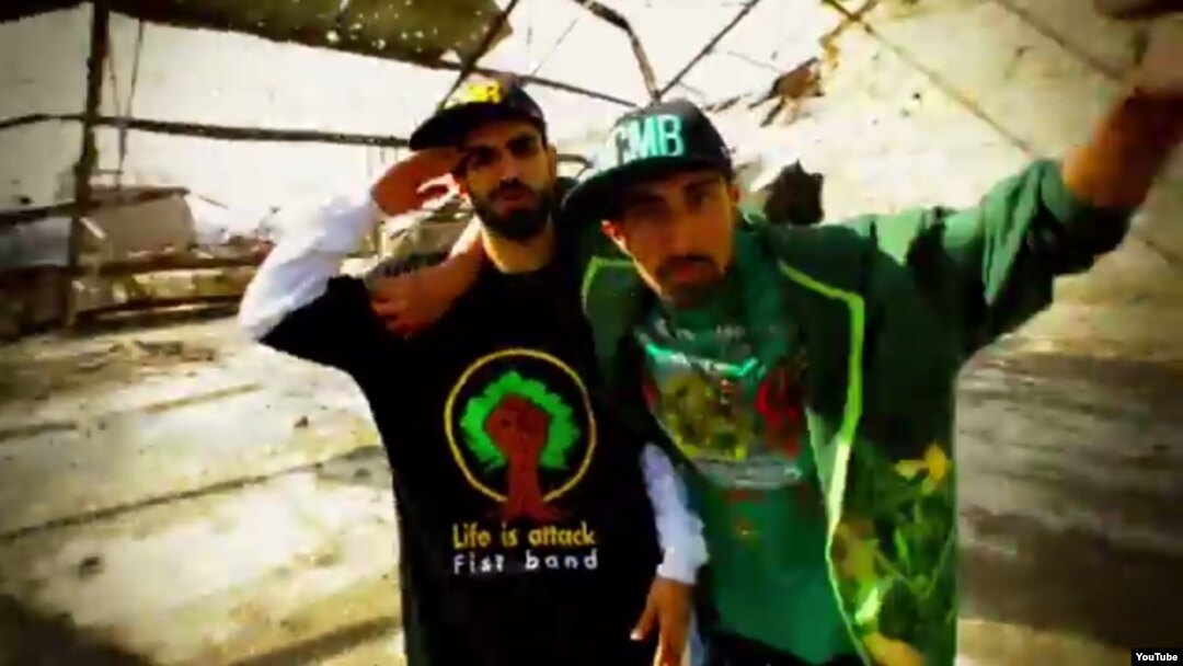 A still from Afghan election anthem contest winners Sami and Shaheed