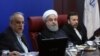 Iranian President Hassan Rouhani during a meeting with senior officials of the ministry of economy, in Tehran, January 8, 2018