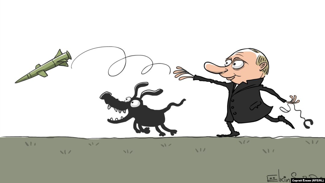 (Cartoon by Sergey Elkin, RFE/RL)