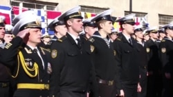 Бывшие севастопольские курсанты стали офицерами украинского флота (видео)