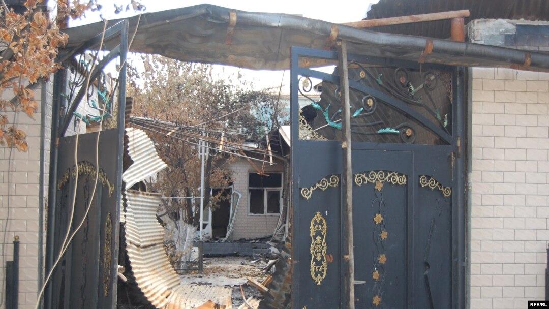 A house torched in the Osh violence in June 2010