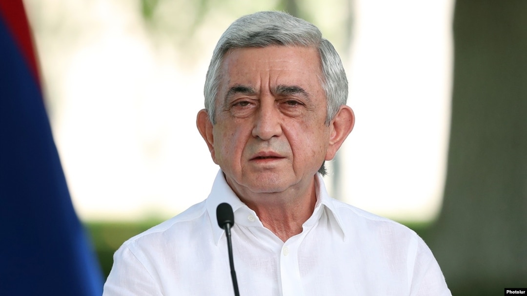 Former Armenian President Serzh Sarkisian (file photo)