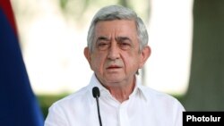 Former Armenian President Serzh Sarkisian (file photo)