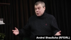 Уладзь Лабковіч у віленскай студыі Свабоды