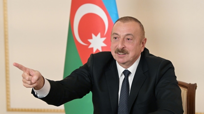 هشدار رئیس جمهور آذربایجان بر خروج قوای ارمنی از نگورنو قره‌باغ